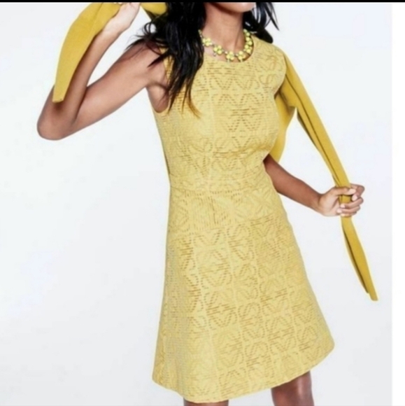 J. Crew Dresses & Skirts - J Crew Sleeveless Yellow  A line Mini Dress